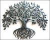 Metal Tree Wall Hanging, Tree of Life, Haitian Steel Drum Art, Metal Wall Art, 24"